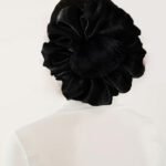 #1 Satin Hair Scrunchies-black