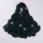 #6 Wheel Stoned Chiffon-emerald green