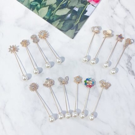 Rhinestone Straight Pin