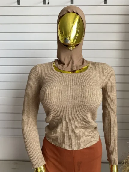 Ribbed Lowneck Top