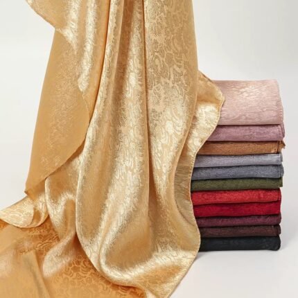 Metallic Jacquard Satin