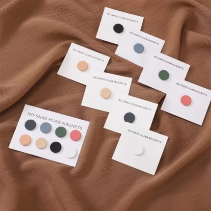 No-Snag Hijab Magnets(Flat Round-Shaped)