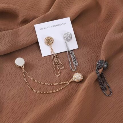Crystal Chain Magnetic Pin